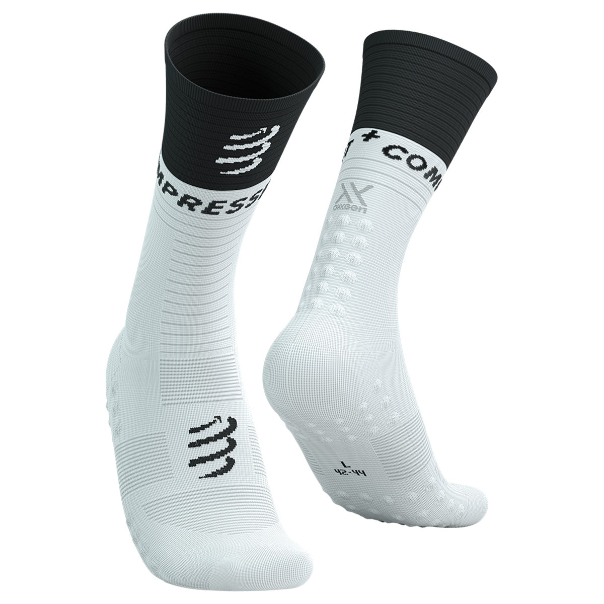 Compressport Mid Compression V2.0 Running Socks - Performance Athletic Socks for Marathon, Hiking & Sports - Enhanced Support & Comfort for Men & Women