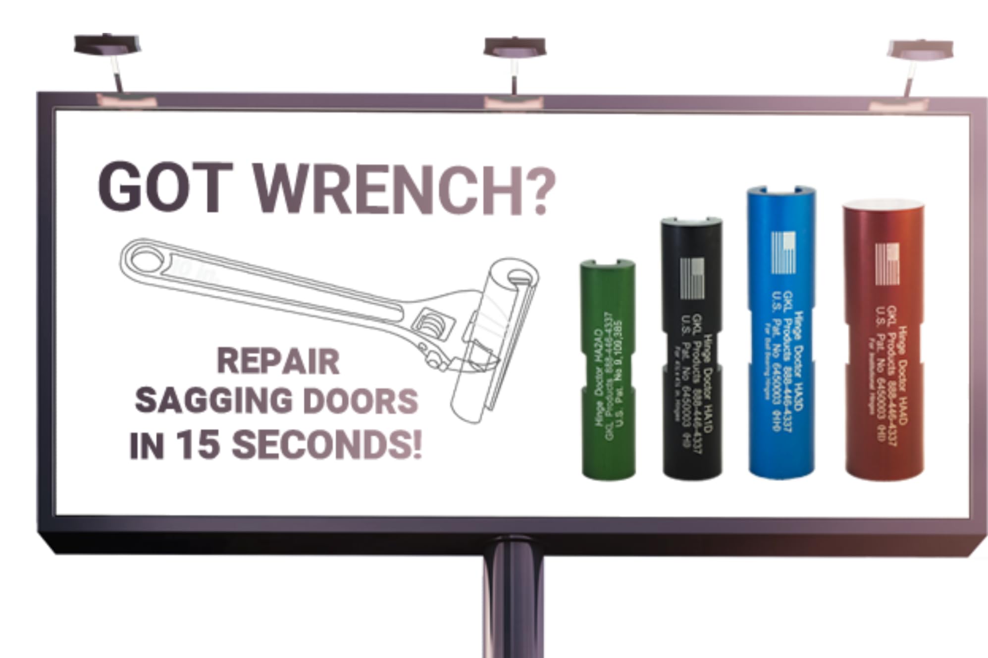 Hinge Doctor Full Set HA1234 - Professional Door Hinge Adjustment Tool Kit for Smooth Door Alignment | Perfect for Home Repair, Cabinet Installation & DIY Projects