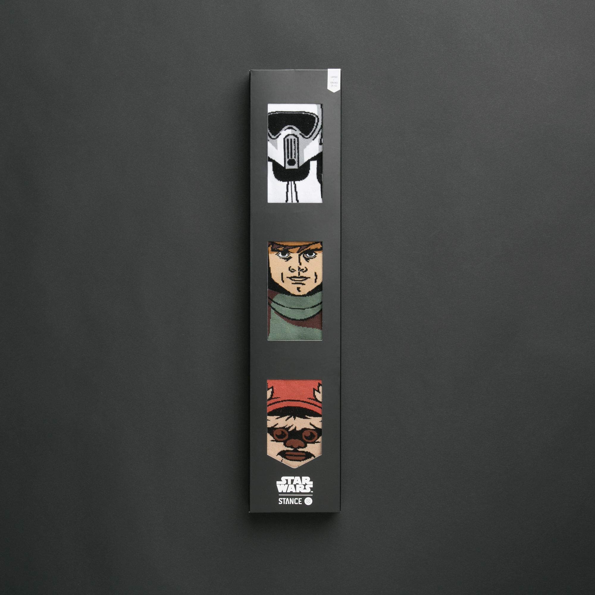 **Stance Men's Star Wars Return of the Jedi Crew Socks 3-Pack - Comfortable & Durable for Everyday Wear, Gym, or Casual Outfits**