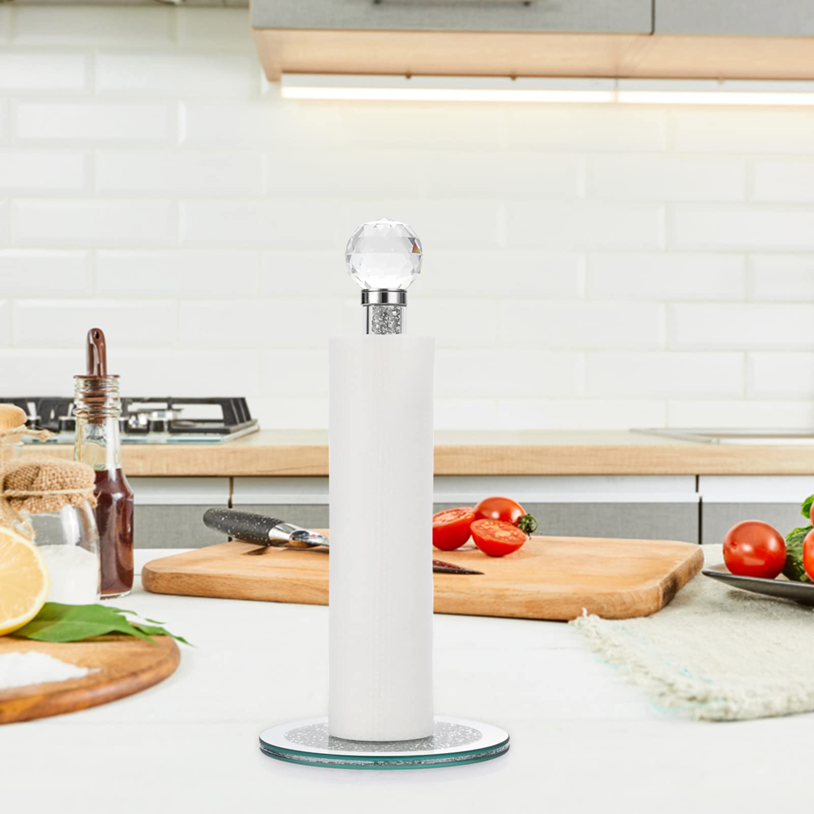 JUXYES Vertical Countertop Paper Towel Holder - 13