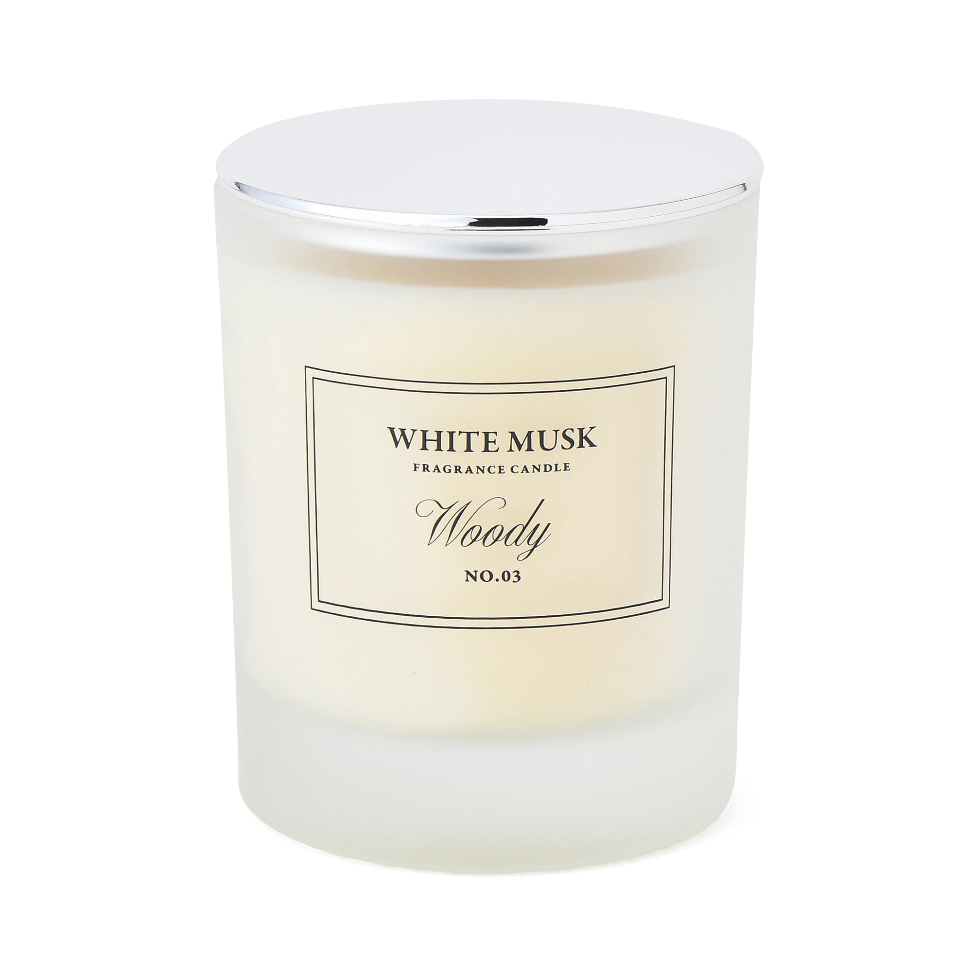 Classic Flower White Musk Woody Scented Candle - Long Lasting Aromatherapy for Home, Bedroom & Relaxation