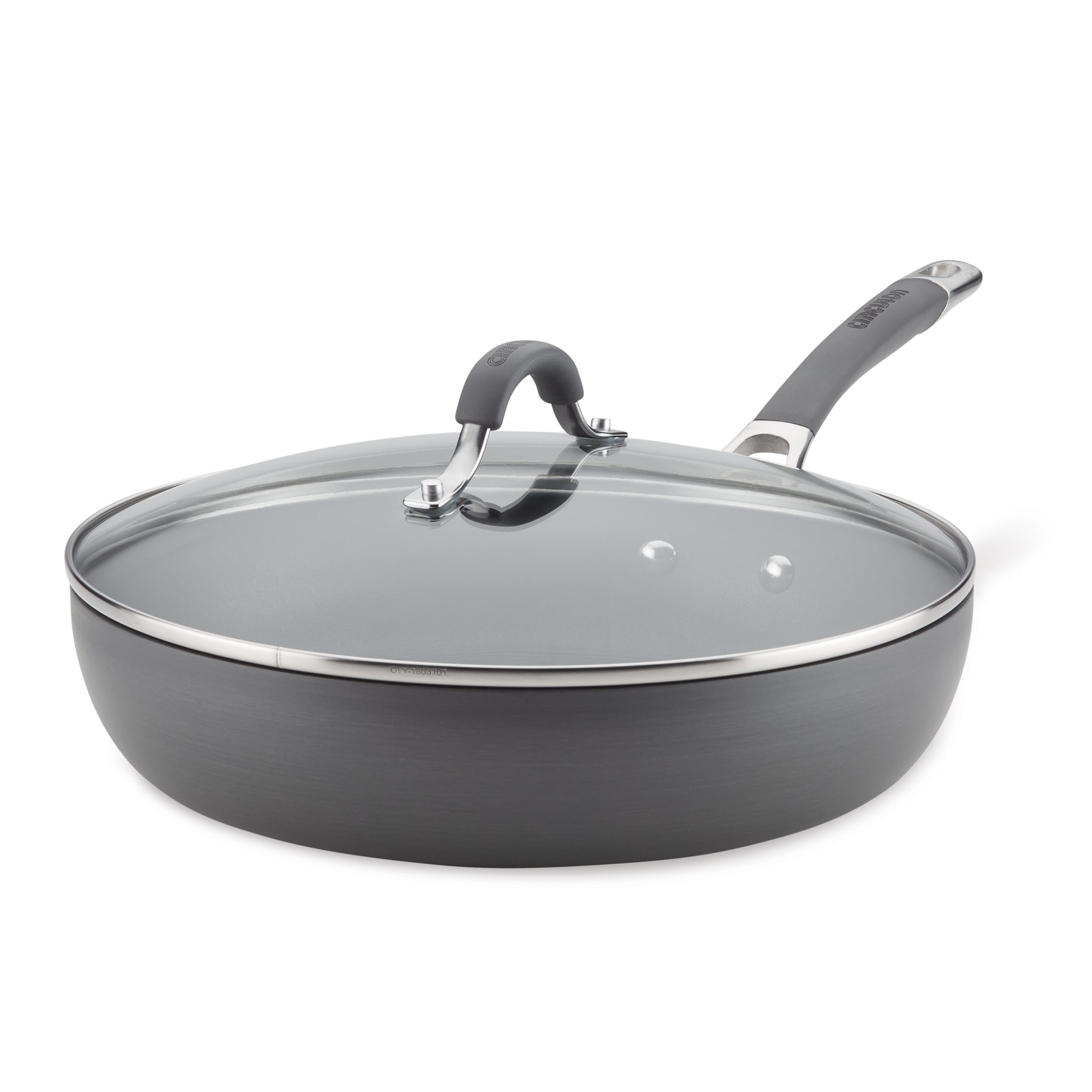 12 Inch Nonstick Deep Frying Pan with Lid - Heavy Duty Aluminum Cookware for Perfect Fried Chicken, Fish & Donuts - Ideal for Home Kitchen & Restaurant Use