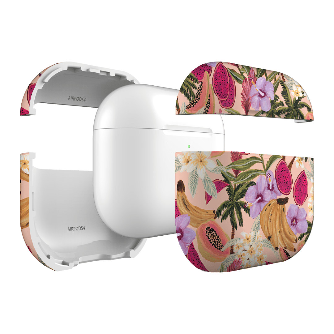 Island Holiday AirPods Case - Tropical Themed Protective Cover for Apple AirPods 1/2/3 & Pro - Perfect for Beach Vacation, Summer Travel & Outdoor Adventures