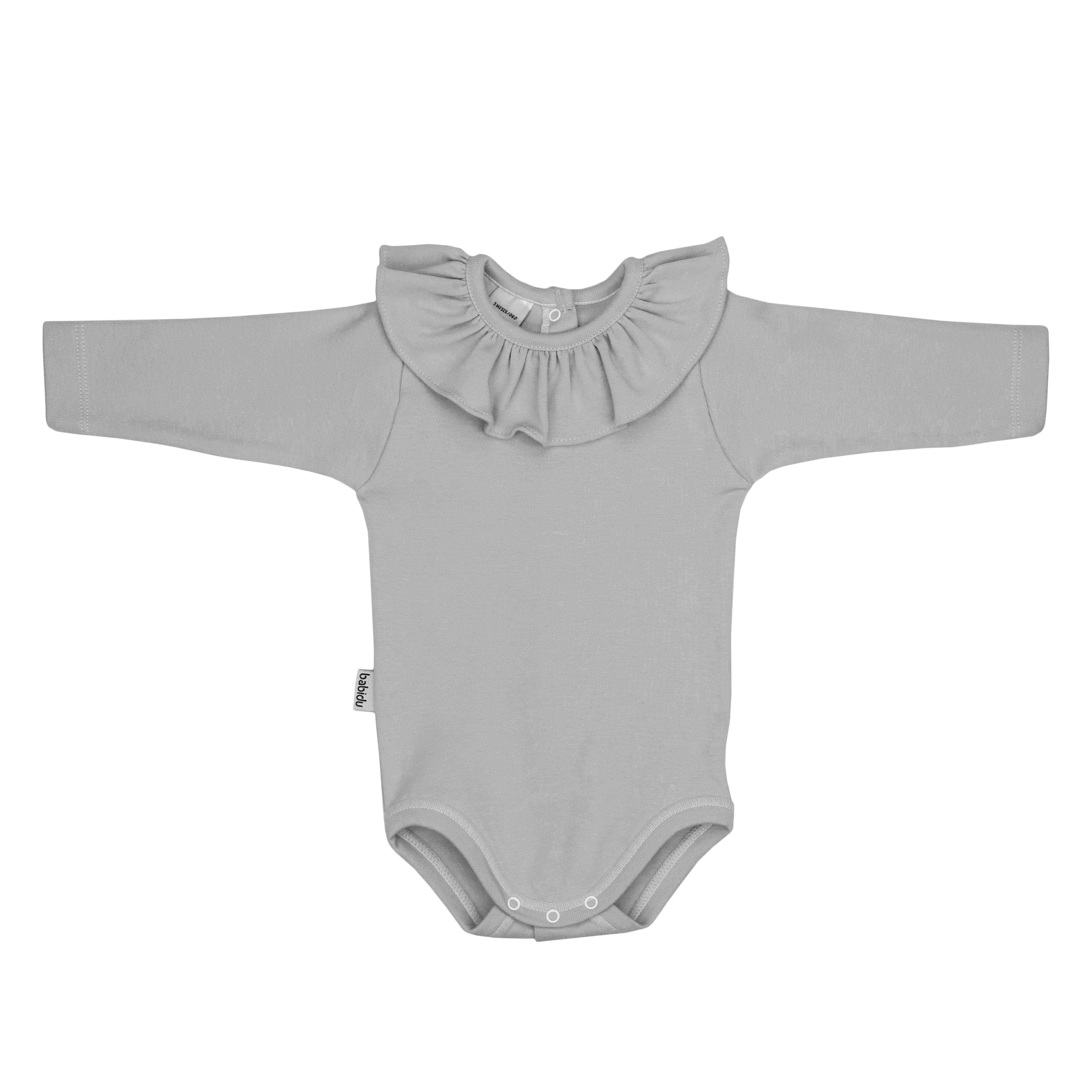 Elegant Long Sleeve Ruffle Collar Bodysuit for Women - Fashionable Layering Piece for Work, Date Night & Special Occasions