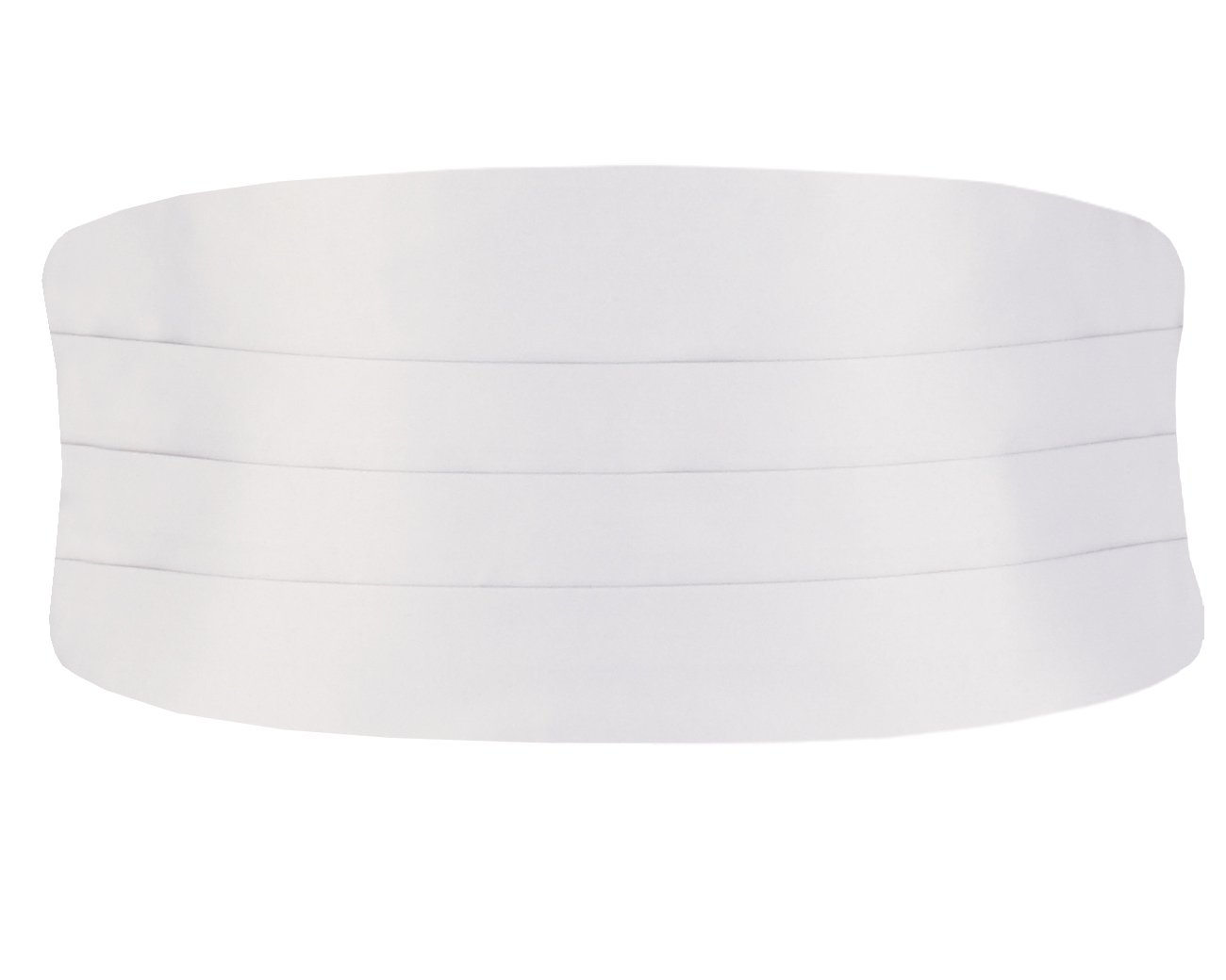 Dobell Men's White Cummerbund - Formal Waistband for Tuxedo & Wedding Attire - Elegant Accessory for Black Tie Events, Prom & Evening Wear