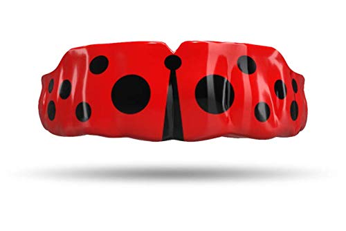 Impact Mouthguard for Boxing, MMA, Muay Thai - Professional Custom-Fit Sports Mouth Guard for Youth & Adults - Lady Bug Design - Perfect for Training, Sparring & Competition