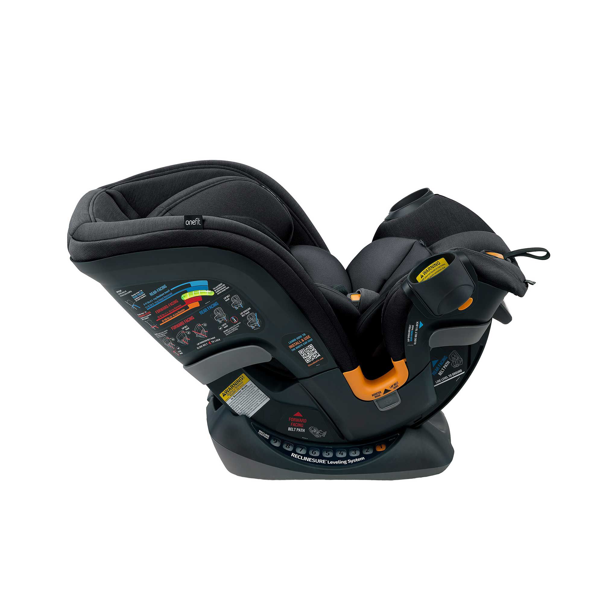 Chicco OneFit ClearTex All-in-One Convertible Car Seat for Infants to Toddlers - Safe & Comfortable for Travel, Shopping, and Daily Commute