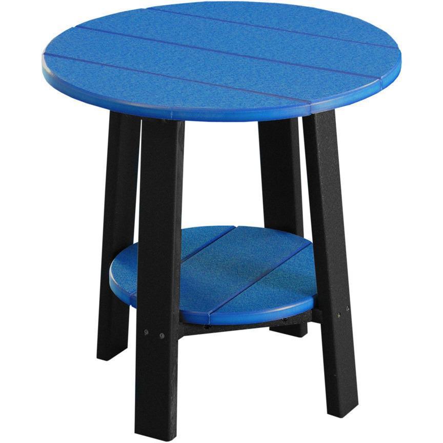 LuxCraft Recycled Plastic Deluxe End Table - Stylish & Eco-Friendly Nightstand for Living Room, Bedroom, or Office - Perfect for Holding Lamps, Books & Drinks