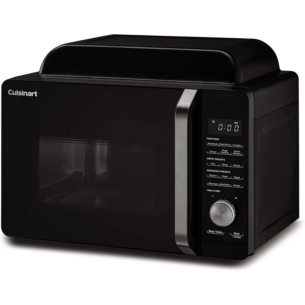 Cuisinart AMW-60 3-in-1 Microwave Air Fryer Oven Combo with Home Basics 5-Piece Knife Set & Cutting Board - Perfect for Small Kitchens, Quick Meals & Healthy Cooking