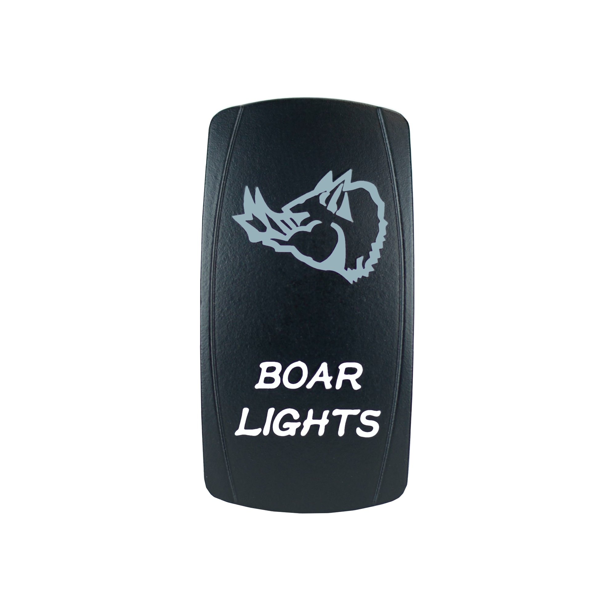STVMotorsports Laser Backlit White Rocker Switch Panel - 20A 12V On/Off LED Light for Marine, RV & Automotive Dashboard Control