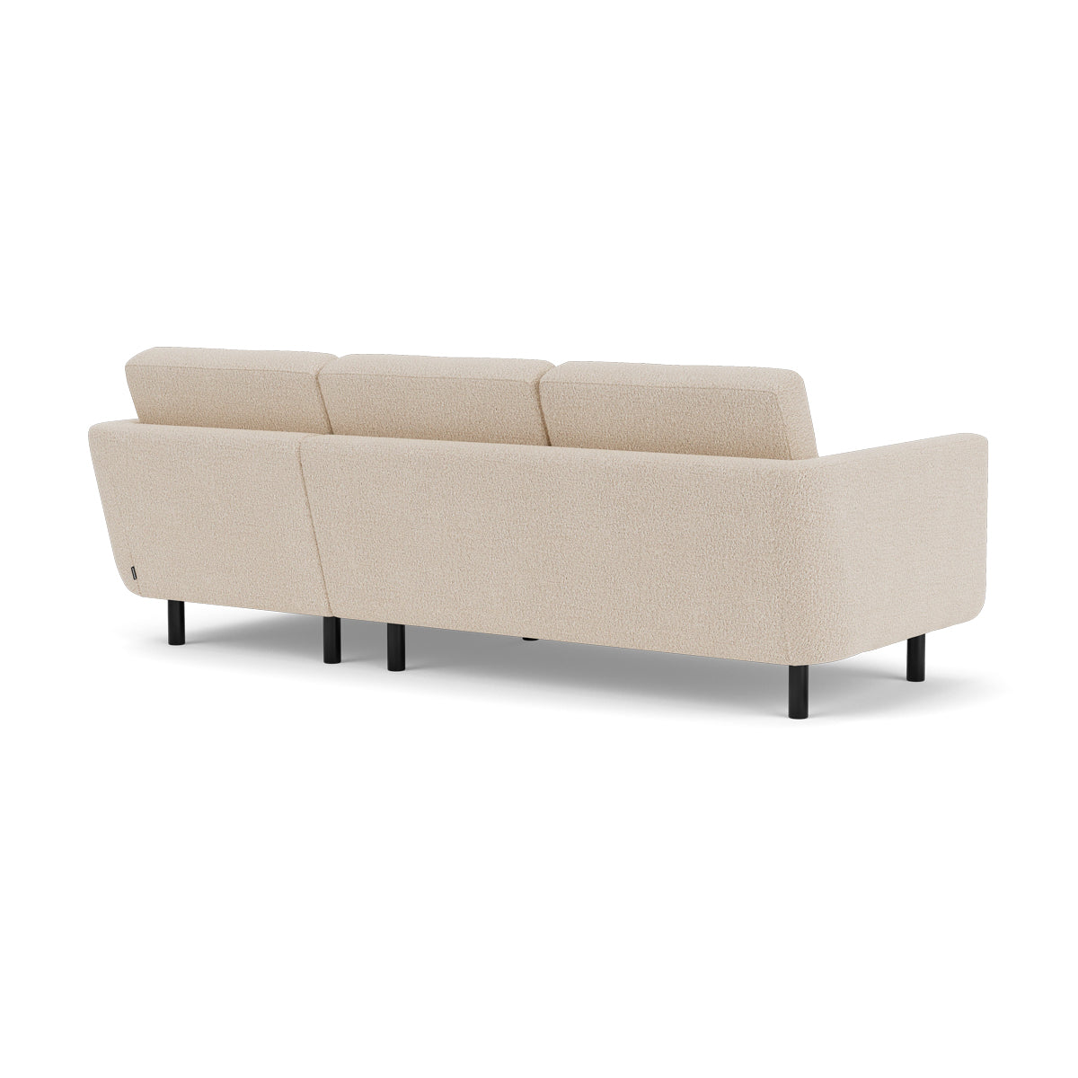 Luxury Conrad Boucle Right Chaise Sofa - Modern Upholstered Sectional Couch for Living Room, Lounge & Home Theater | Soft Chenille Fabric, Comfortable Seating for Family & Guests