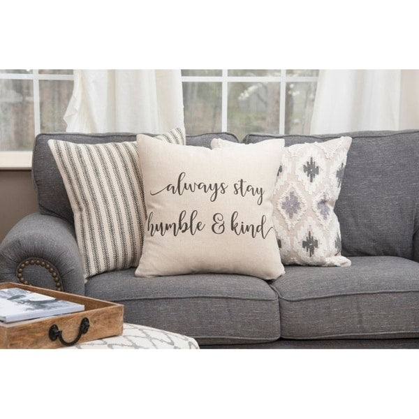 Humble & Kind Down Filled Pillow - Soft & Supportive Bed Pillow for Side Sleepers, Back Pain Relief - Perfect for Home, Office & Travel Use