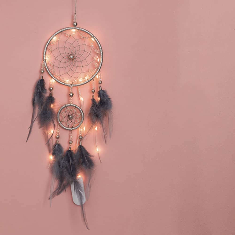 Handmade Bohemian Dream Catcher - Darley Hanging Decorations for Bedroom & Kids Room (11x48cm) - Perfect for Nursery, Boho Home Decor & Spiritual Gift