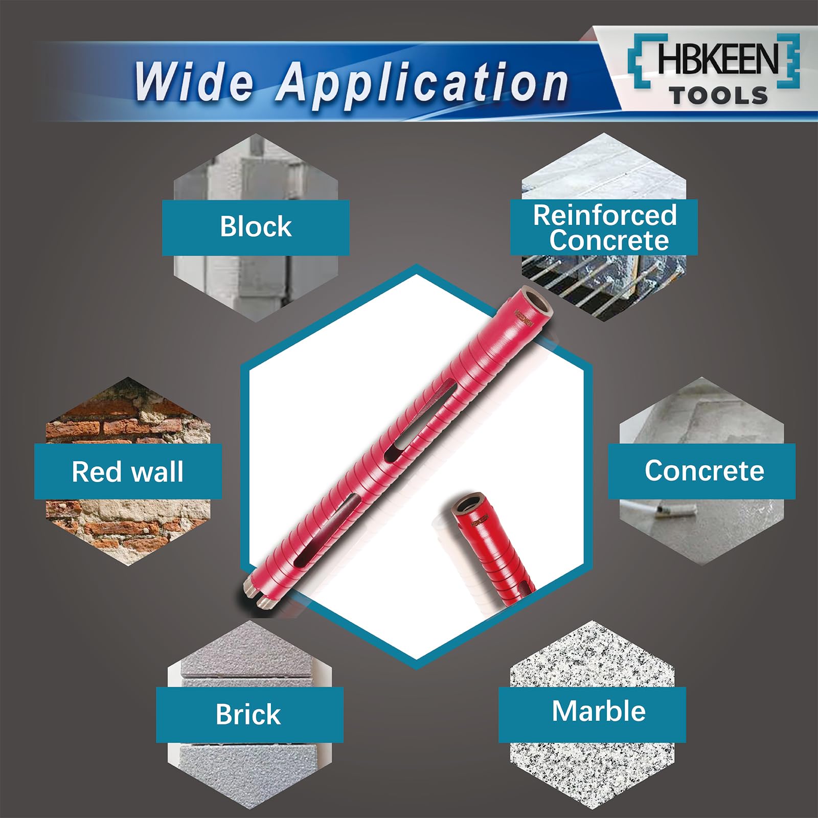 2 Inch Dry Core Drill Bit for Concrete - 9.5
