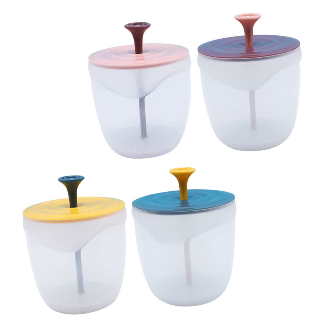 Minkissy 4pcs Rich Foam Maker for Face & Hair - Pink Shampoo Foamer, Facial Cleanser Whip Maker, Foaming Cup & Massage Bottles (PP Material) - Perfect for Spa, Skincare Routine & Travel Beauty Essentials