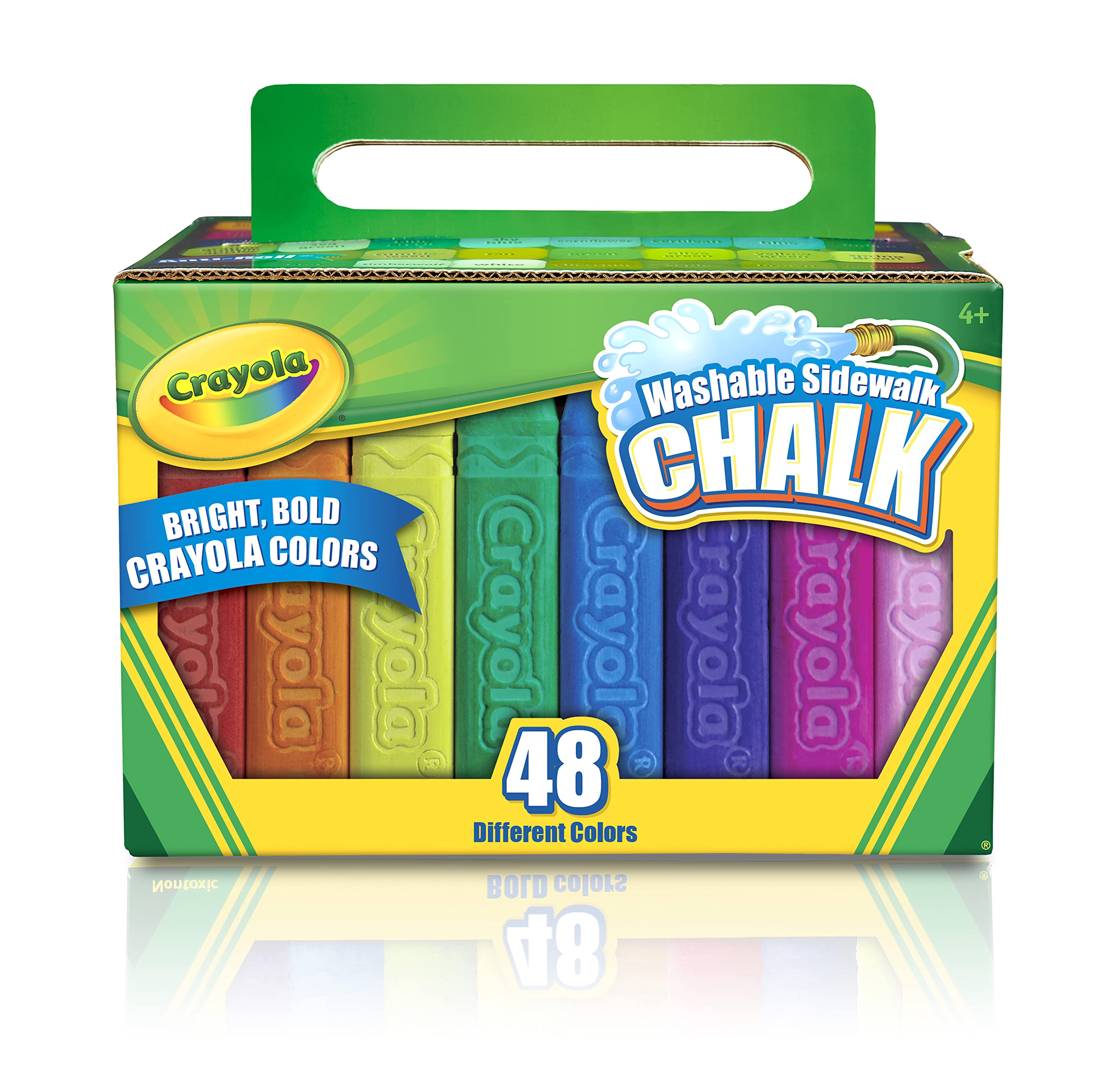 Crayola 48 Count Sidewalk Chalk (51-2048) - Vibrant Colors for Kids Outdoor Play, Drawing on Driveways & Sidewalks, Summer Fun Activities