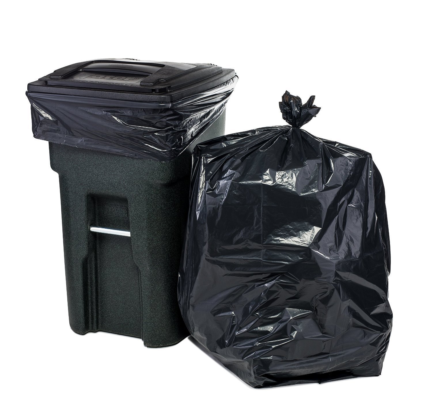 World & Main Extra Heavy Duty Contractor Trash Bags - 42 Gallon (50 Count) - Super Thick Garbage Bags for Construction, Yard Waste & Heavy Debris - Ideal for Home Renovation, Landscaping & Commercial Use