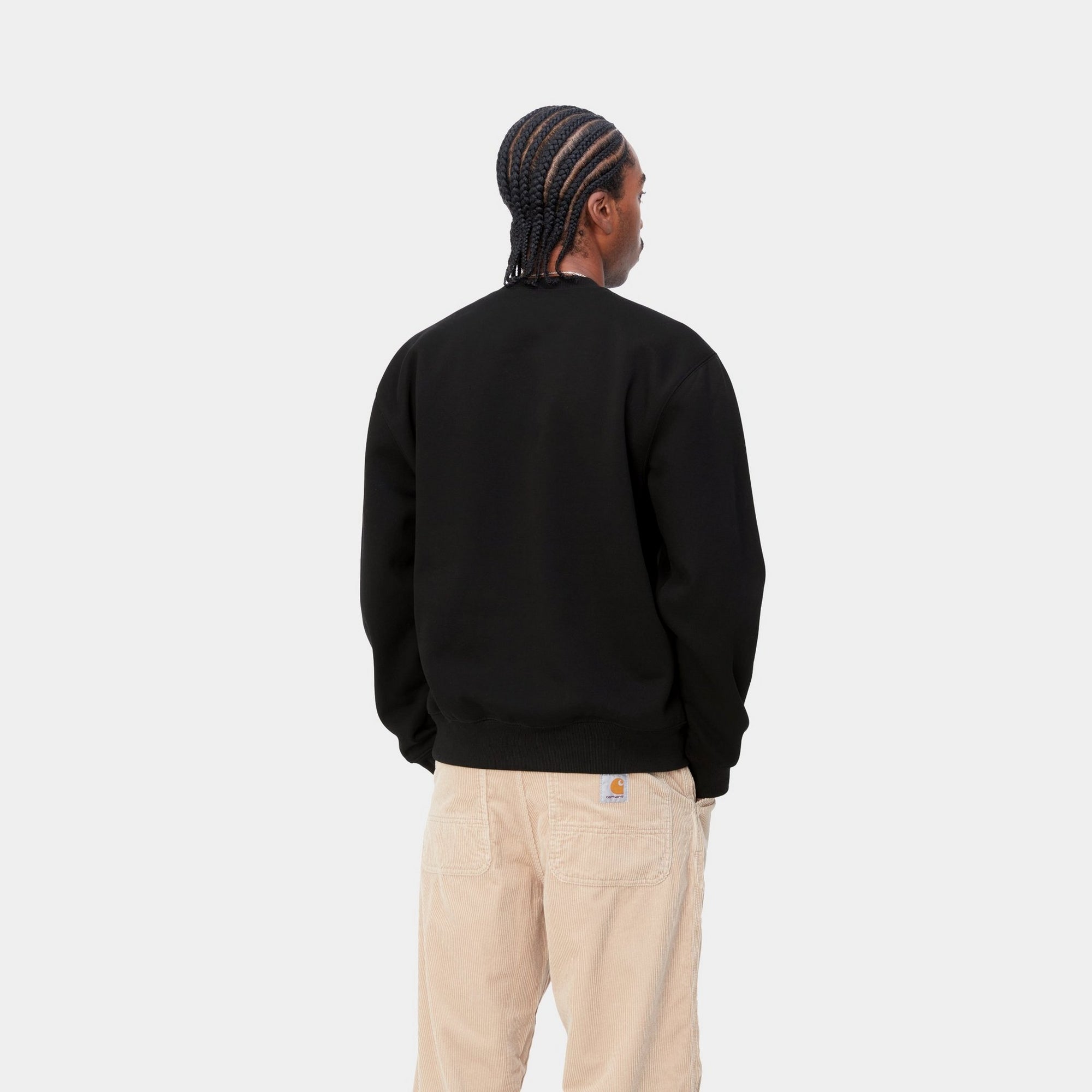 Carhartt Men's Heavyweight Sweatshirt - Black | Durable Cotton Pullover for Work & Outdoor Activities