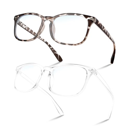 2pack-clear and Leopard Print