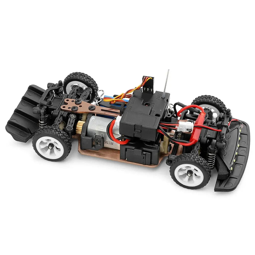 WLtoys 284131 1/28 Scale 2.4GHz 4WD High-Speed 30km/h Remote Control Drift Racing Car with LED Lights - Perfect for Indoor/Outdoor RC Racing and Drifting Practice