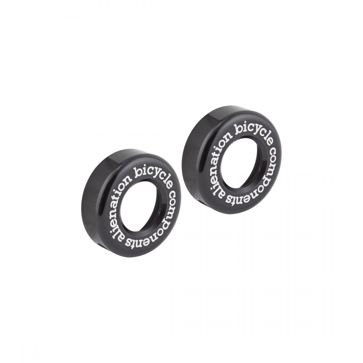 Alienation Stooges Bar End Caps - Black - Secure Fit with M4 Set Screws - Perfect for BMX, Mountain & Road Bike Handlebars
