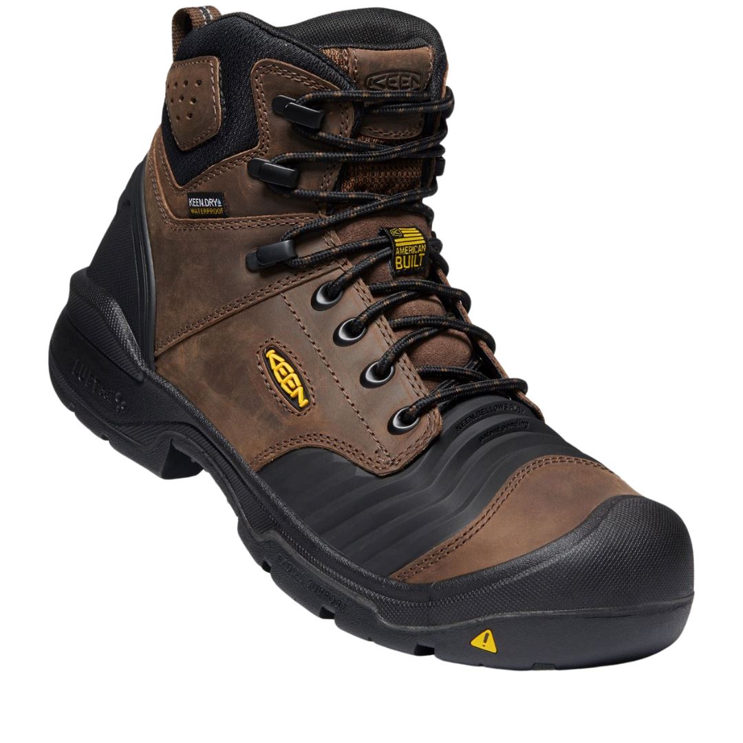 KEEN PORTLAND 6 Waterproof Hiking Boots for Men with Carbon Fiber Toe - Lightweight & Durable Outdoor Shoes for Trekking, Camping & Trail Walking - Final Sale