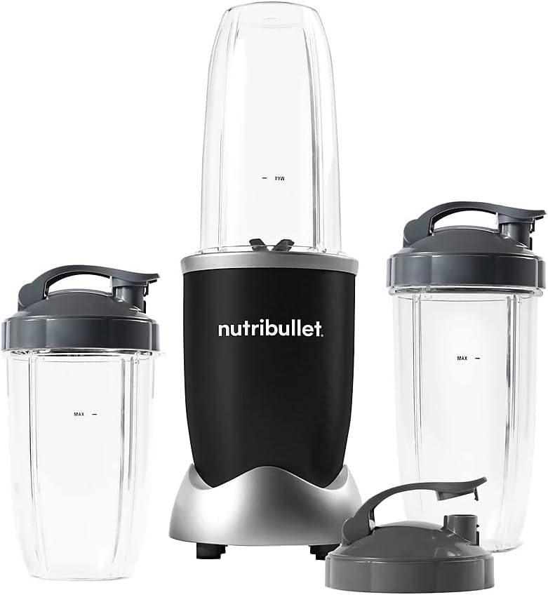NutriBullet Pro 900W High-Speed Blender with Stainless Steel Finish - Powerful Personal Smoothie Maker for Shakes, Juices & Meal Prep - Perfect for Kitchen, Gym & On-the-Go Lifestyles