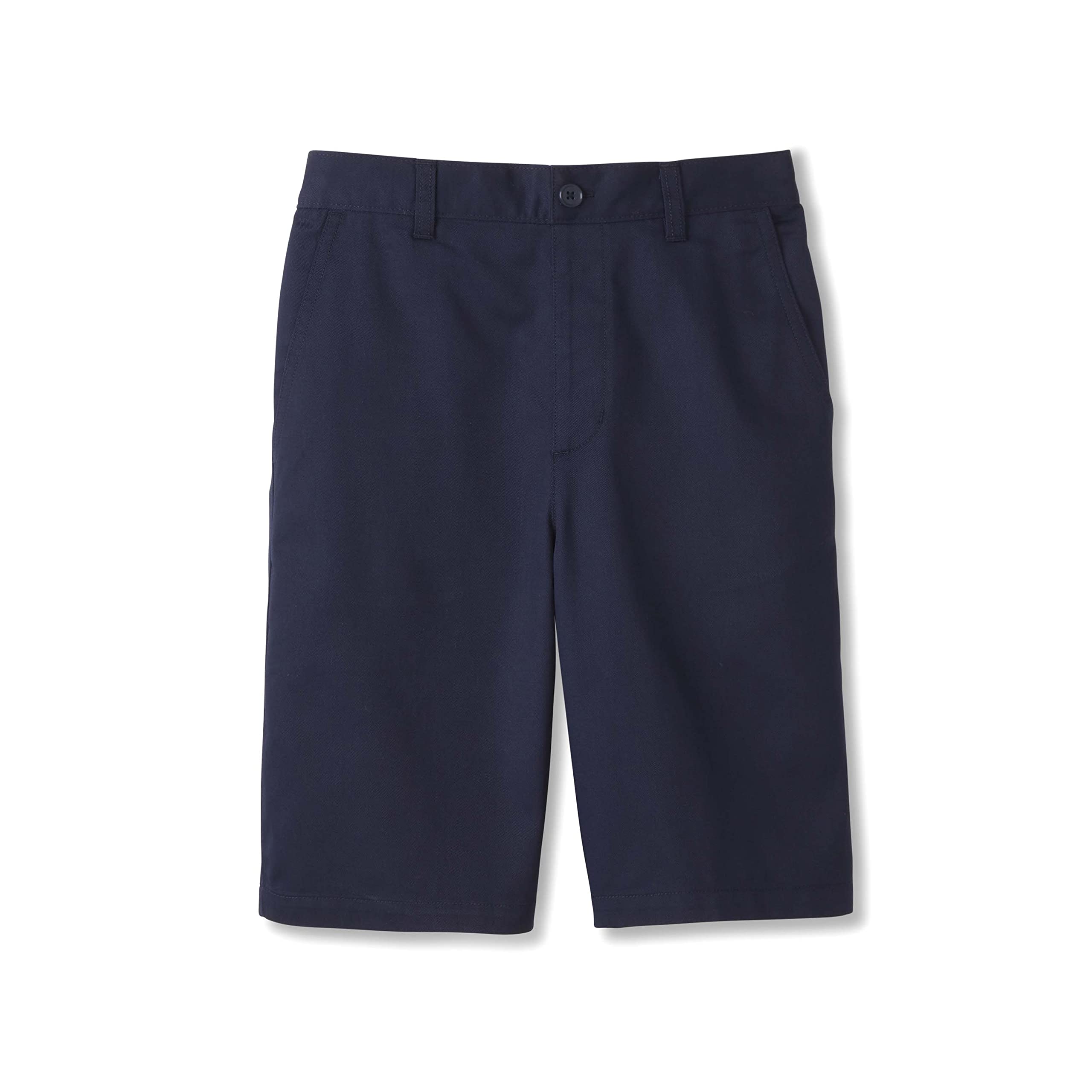 French Toast Boys' Husky Pull-On Twill Shorts - School Uniform Pants for Kids - Comfortable Elastic Waist Casual Wear for School & Play