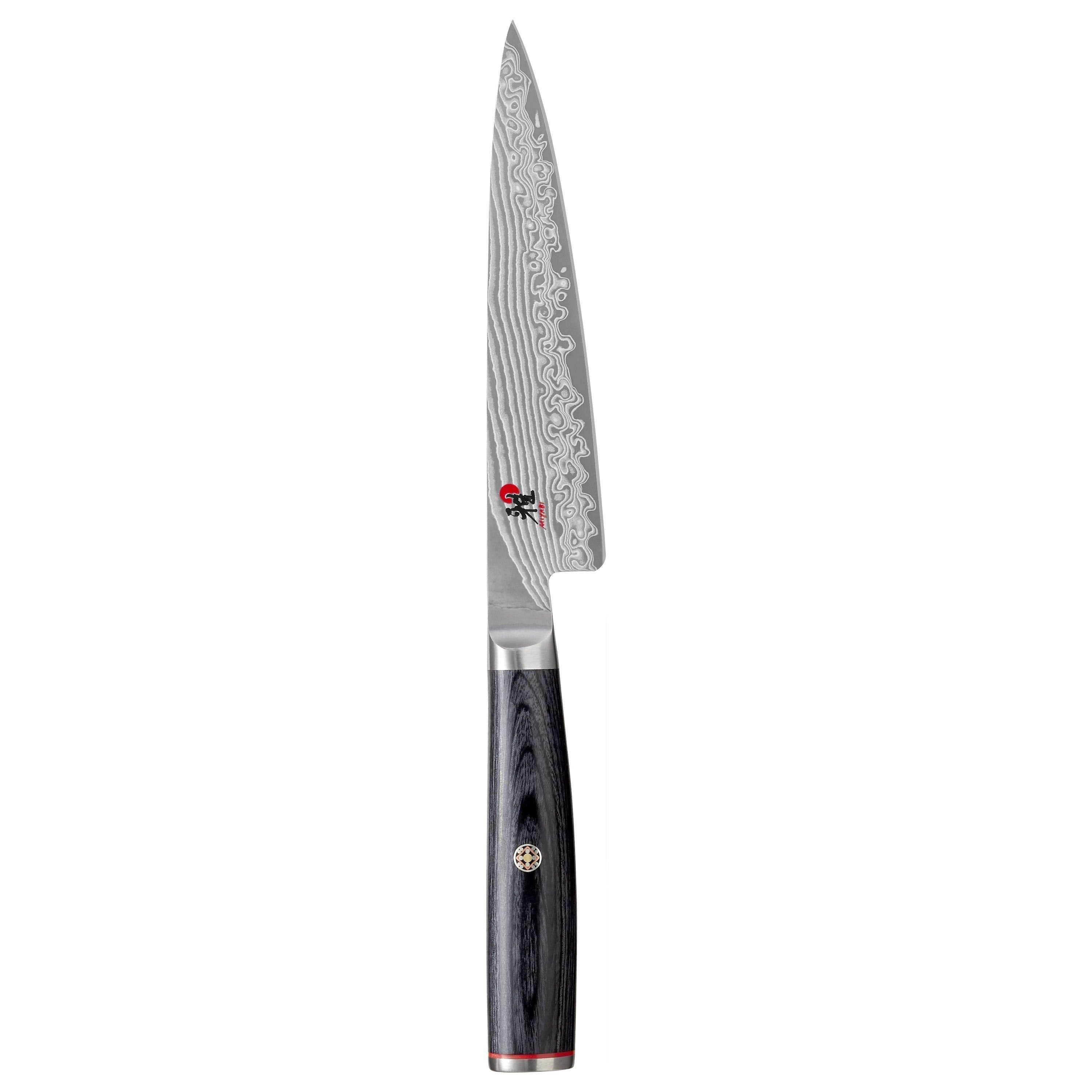 Miyabi 5000FC D Damascus Steel Petty Knife 110mm - Japanese Kitchen Knife for Precision Slicing, Peeling & Garnishing - Perfect for Chefs & Home Cooking