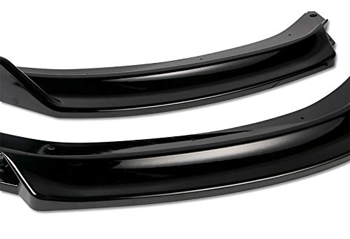 Q1-TECH Glossy Black Front Bumper Lip Spoiler for 2017-2020 Audi A3 | Sport-Style Air Chin Splitter Body Kit | Perfect for Car Enthusiasts & Street Racing Upgrades
