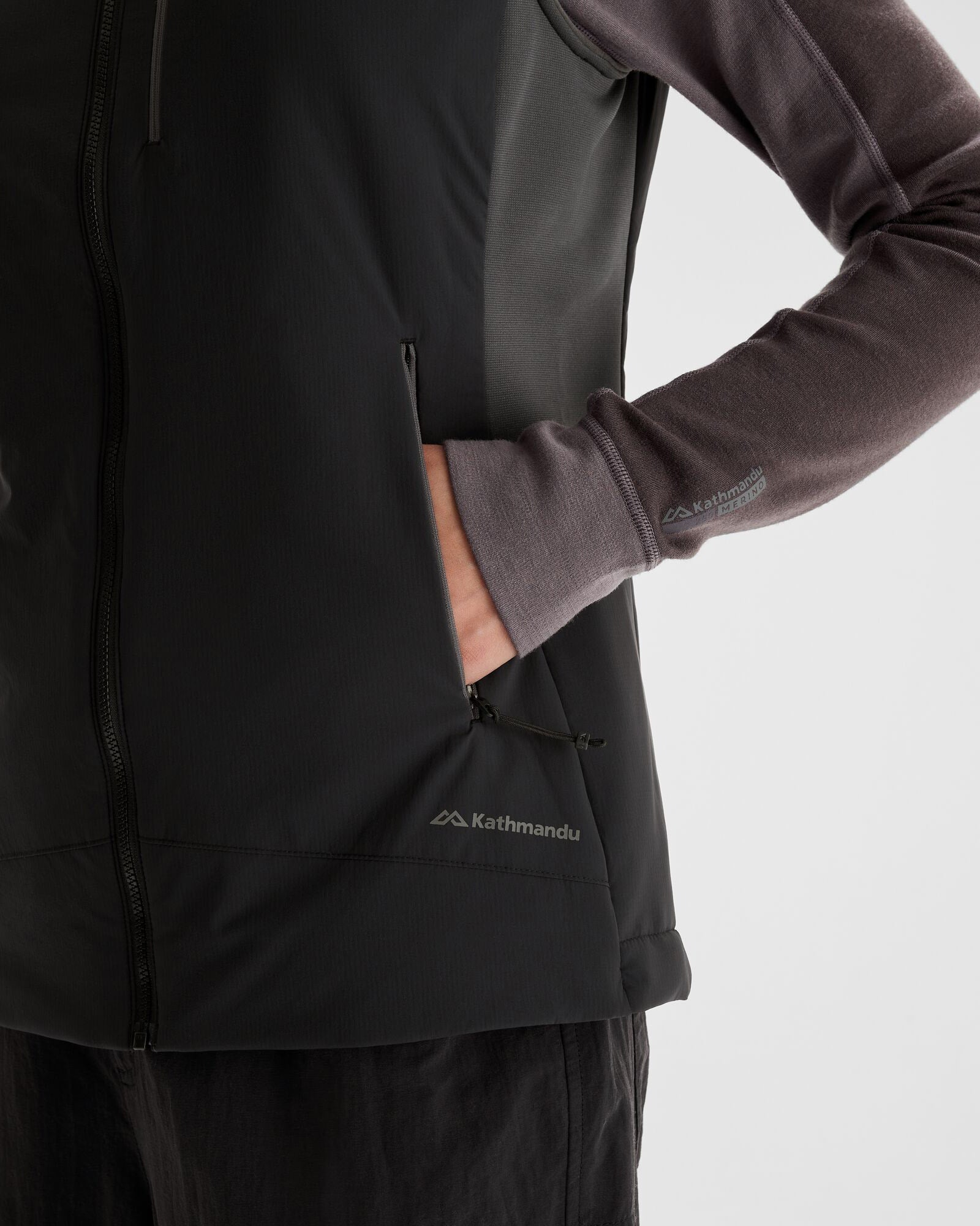 Women's Seeker PrimaLoft® Active Vest - Lightweight Insulated Jacket for Outdoor Activities, Hiking & Running | Black Stingray Color | Water-Resistant Winter Wear