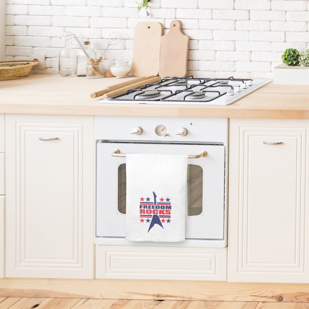 Printed Kitchen Towels for Mothers Day & 4th of July Decor - Patriotic Dish Towels Set for Holiday Concerts, Independence Day & Home Cleaning Supplies - Perfect for Kitchen, Dining & Party Decorations