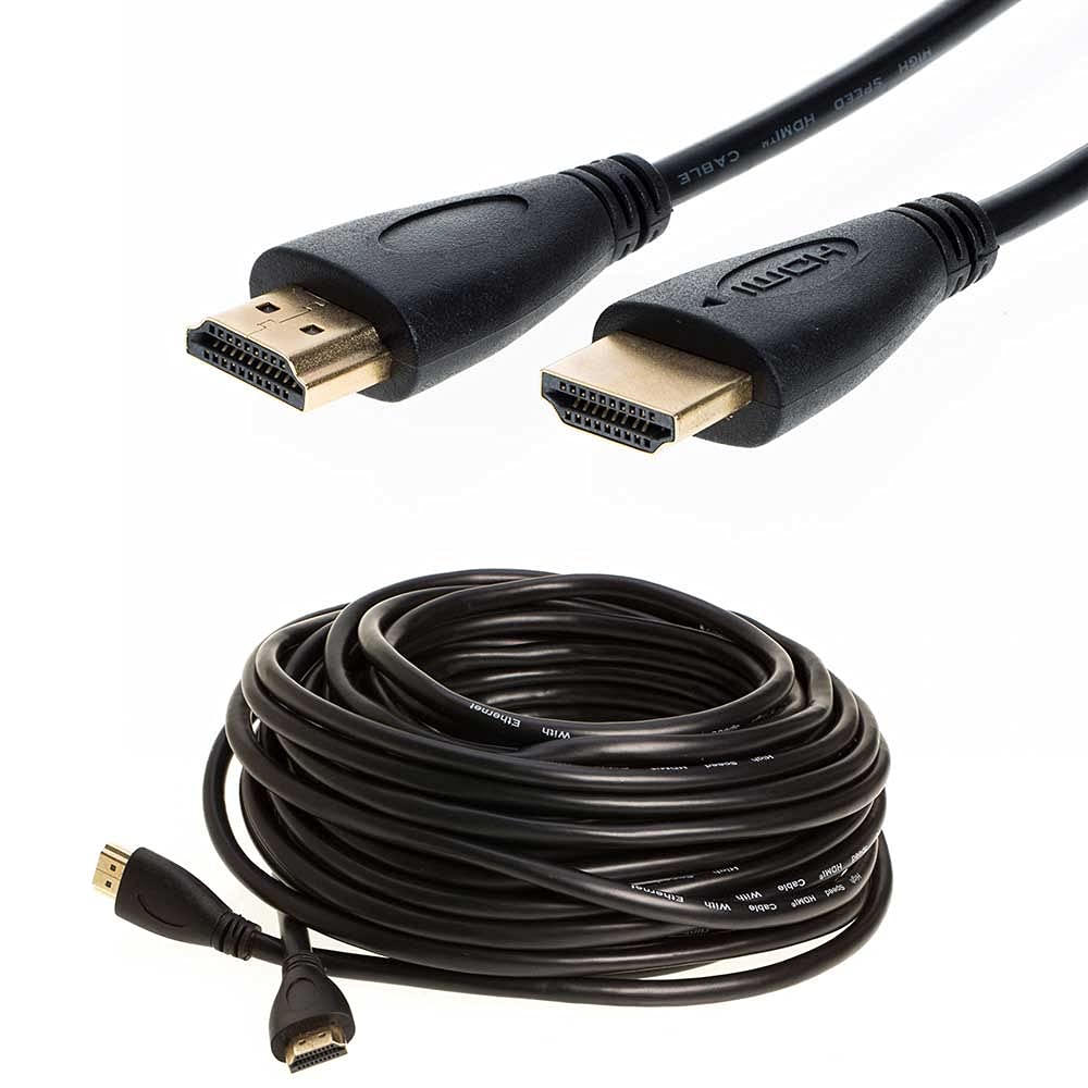 4K Ultra HD HDMI Cable High Speed with Ethernet & Audio Return Channel - Gold Plated Connectors for HDTV, Xbox, PS4, 3D (1.5ft) - Perfect for Home Theater & Gaming Setup