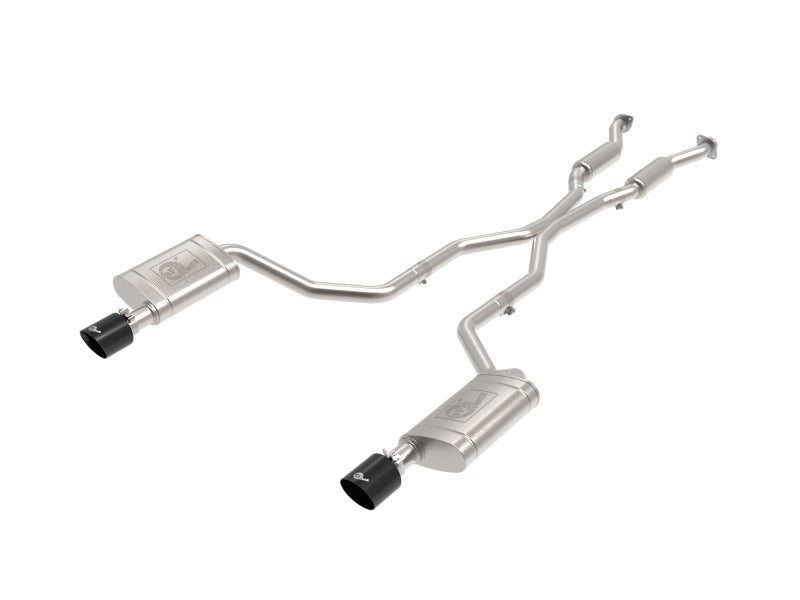 aFe 11-21 Dodge Durango V6 3.6L / V8 5.7L MACH Force XP 304 Stainless Steel Cat-Back Exhaust System with Black Tips - Performance Upgrade for Off-Roading & Towing