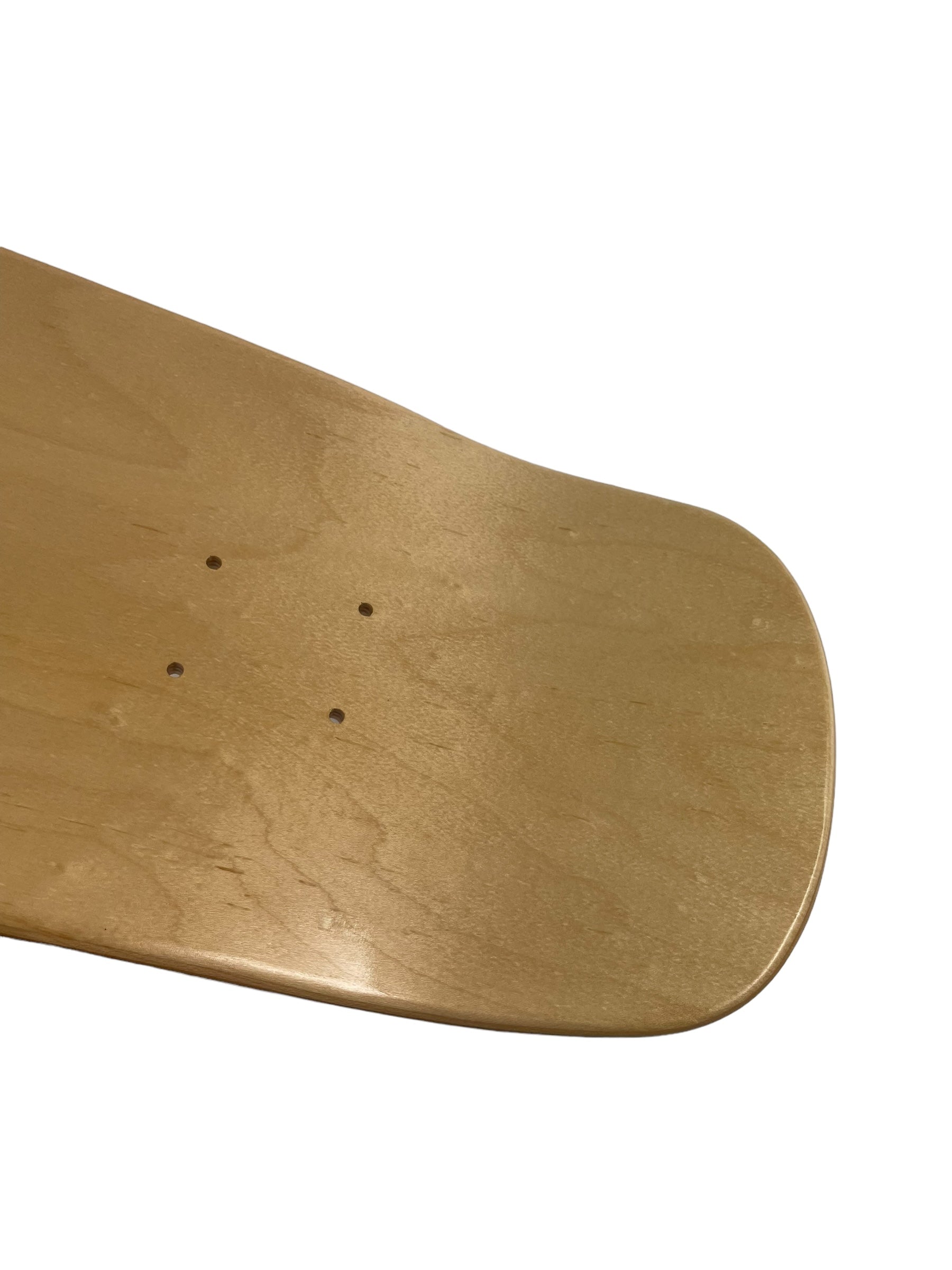 G SHOVEL Pool Shape Hardrock Skateboard Blank Deck - Natural Maple Wood 9.0