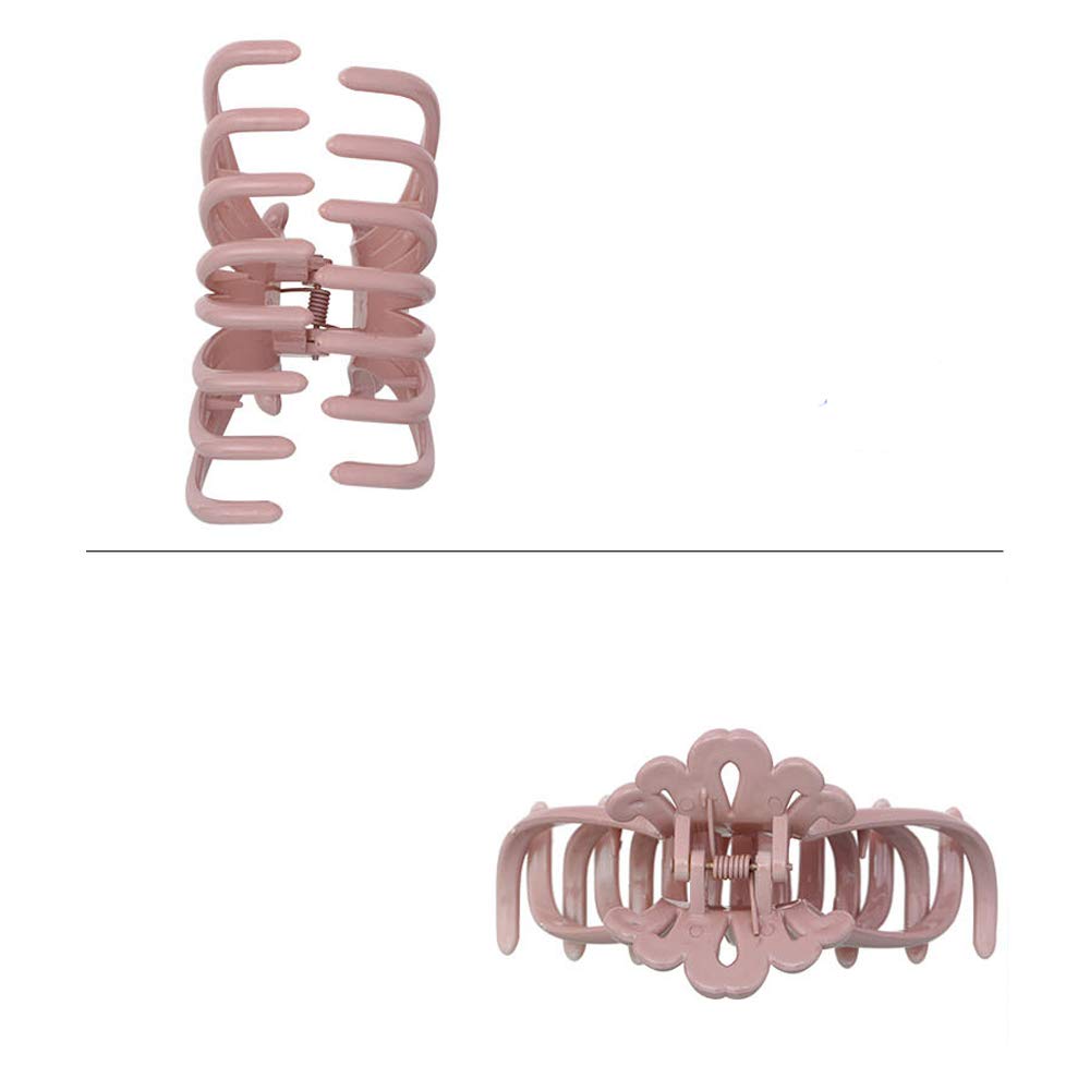 Women's Hair Claw Clips - 2 Pack Strong Hold Barrettes for Thick Hair | Perfect for Ponytails, Buns & Everyday Styling