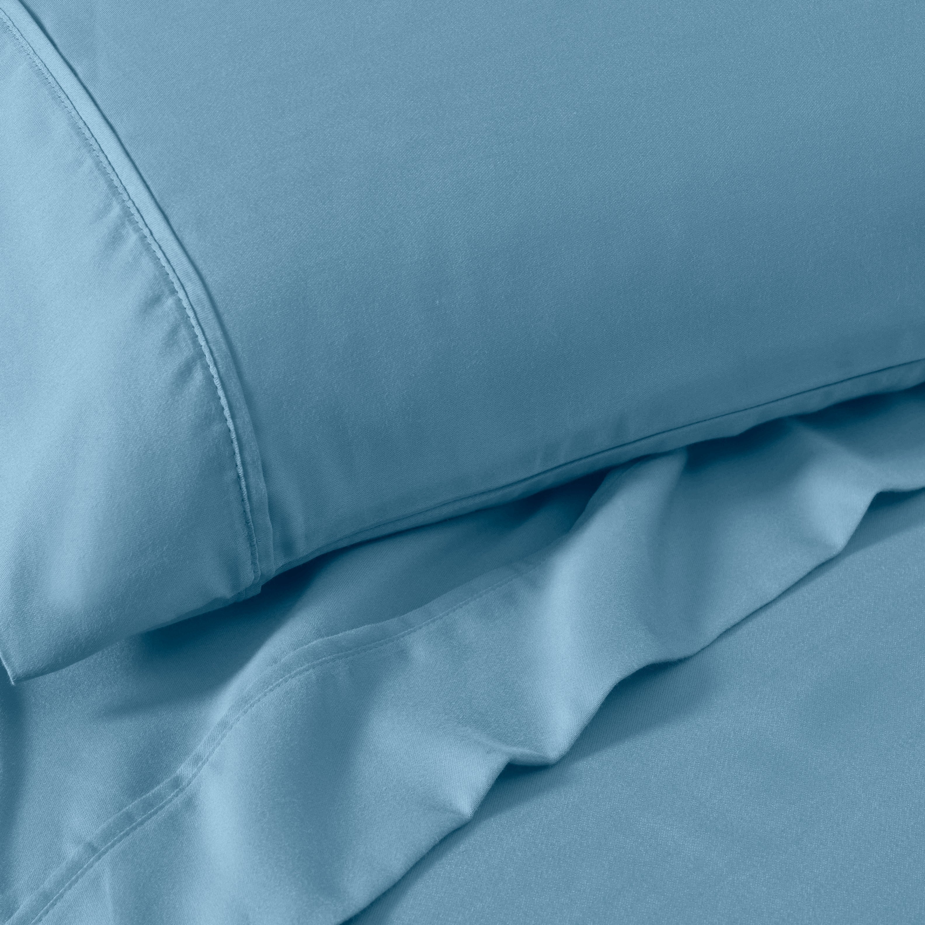 1200 Thread Count Cotton Rich Solid Deep Pocket Bed Sheet Set - Queen Size, Ultra Soft & Breathable - Perfect for Luxury Hotels, Guest Rooms & Master Bedrooms