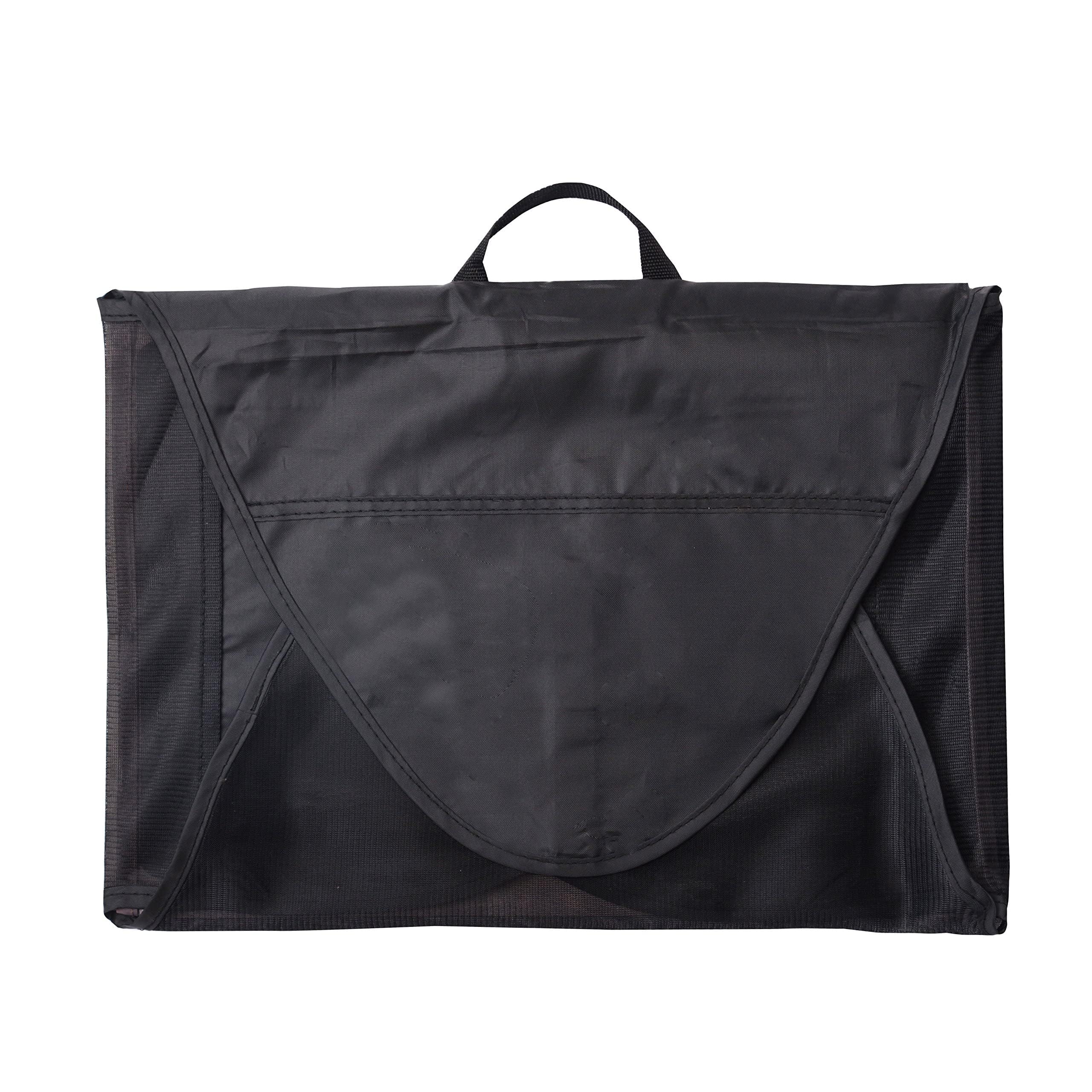 Garment Packing Folder - Travel Clothes Organizer & Garment Bag for Suits, Dresses & Shirts | Compact Luggage Accessory (Black) | Perfect for Business Trips, Vacations & Closet Organization