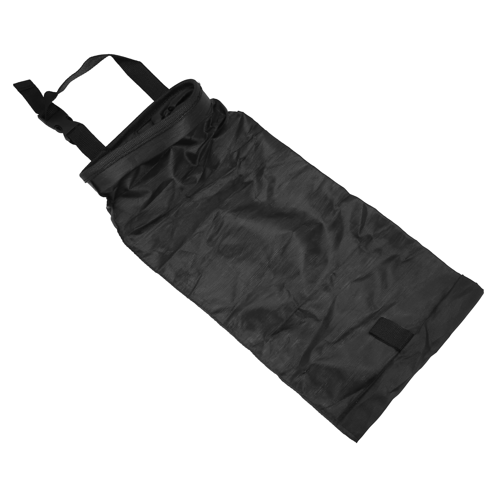 X AUTOHAUX Detachable Hanging Car Trash Bag - Waterproof Automotive Garbage Can for Back Seat, Travel, Camping & Road Trips (Black) | Perfect for Road Trips, Family Outings & Keeping Your Vehicle Clean