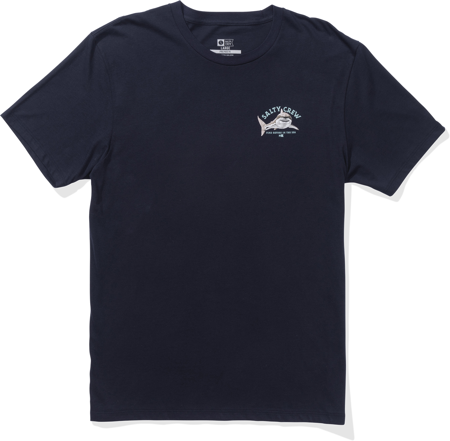Lurking Short Sleeve T-Shirt for Men - Navy Blue Casual Cotton Tee - Perfect for Everyday Wear, Street Style & Summer Outfits
