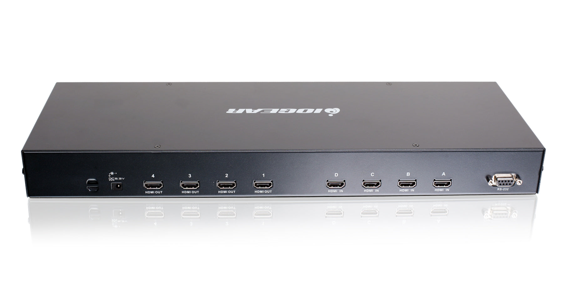 4K HDMI Matrix Switch 4x4 with RS232 Control - Seamless Multi-Room Audio Video Distribution for Home Theater & Gaming Setup