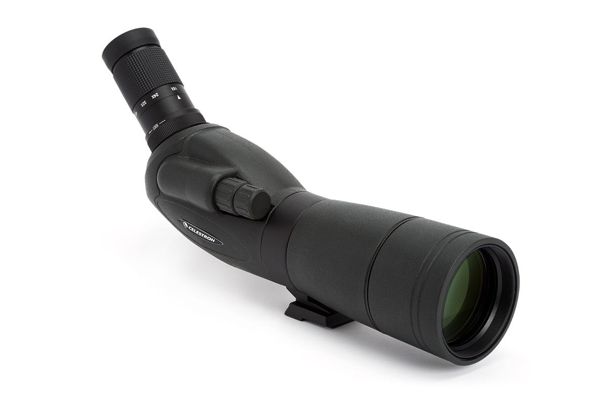 TrailSeeker 16-48x65mm Angled Zoom Spotting Scope for Hunting, Bird Watching & Outdoor Adventures - High Power Magnification for Long Range Viewing