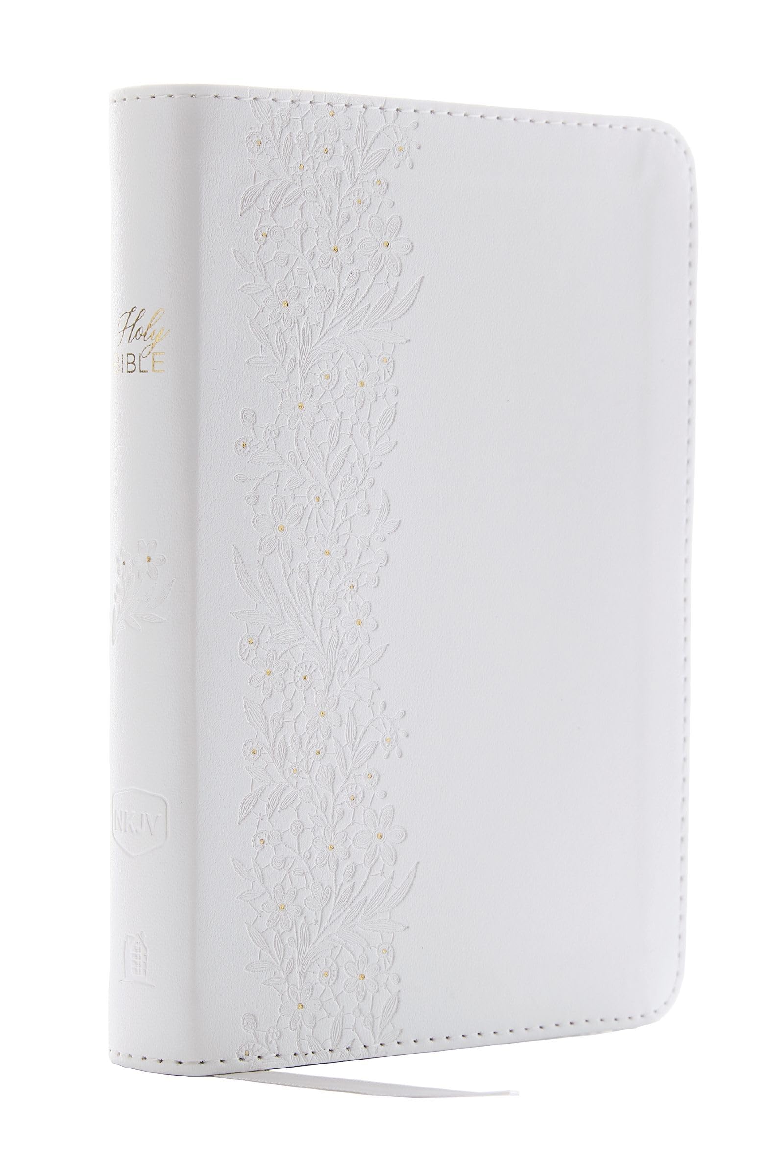 NKJV Bride's Bible - Leathersoft White Cover with Red Letter Comfort Print - Holy Bible New King James Version - Perfect for Weddings, Bridal Showers & Christian Gift Giving