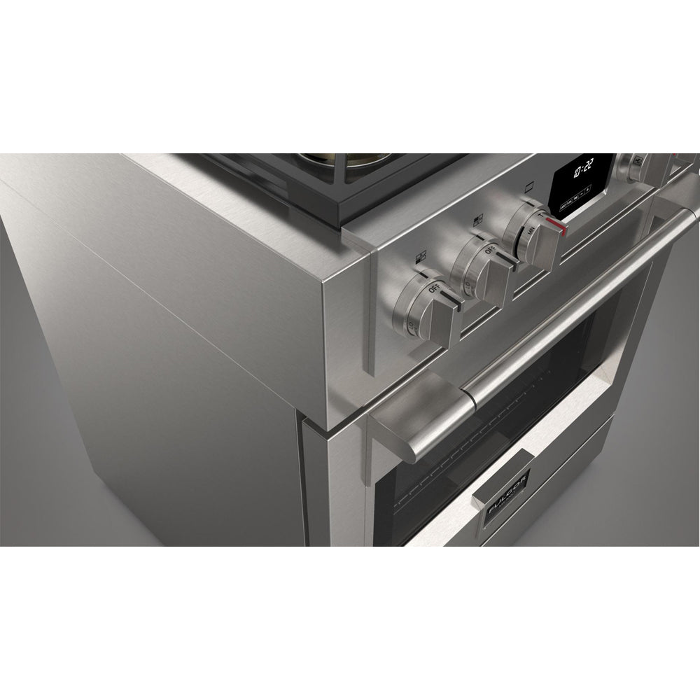 Fulgor Milano 30-Inch 600 Series Pro All Gas Range - 4 Stainless Steel Burners (F6PGR304S2) | Professional Kitchen Appliance for Home Chefs & Cooking Enthusiasts