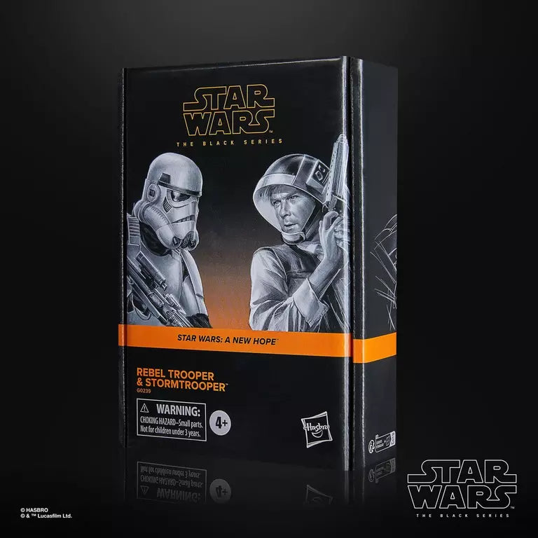 Star Wars The Black Series Rebel Trooper & Stormtrooper 2-Pack Action Figures – Collectible 6-Inch Scale Toys for Display & Star Wars Fans | Battle Scenes & Shelf Decor