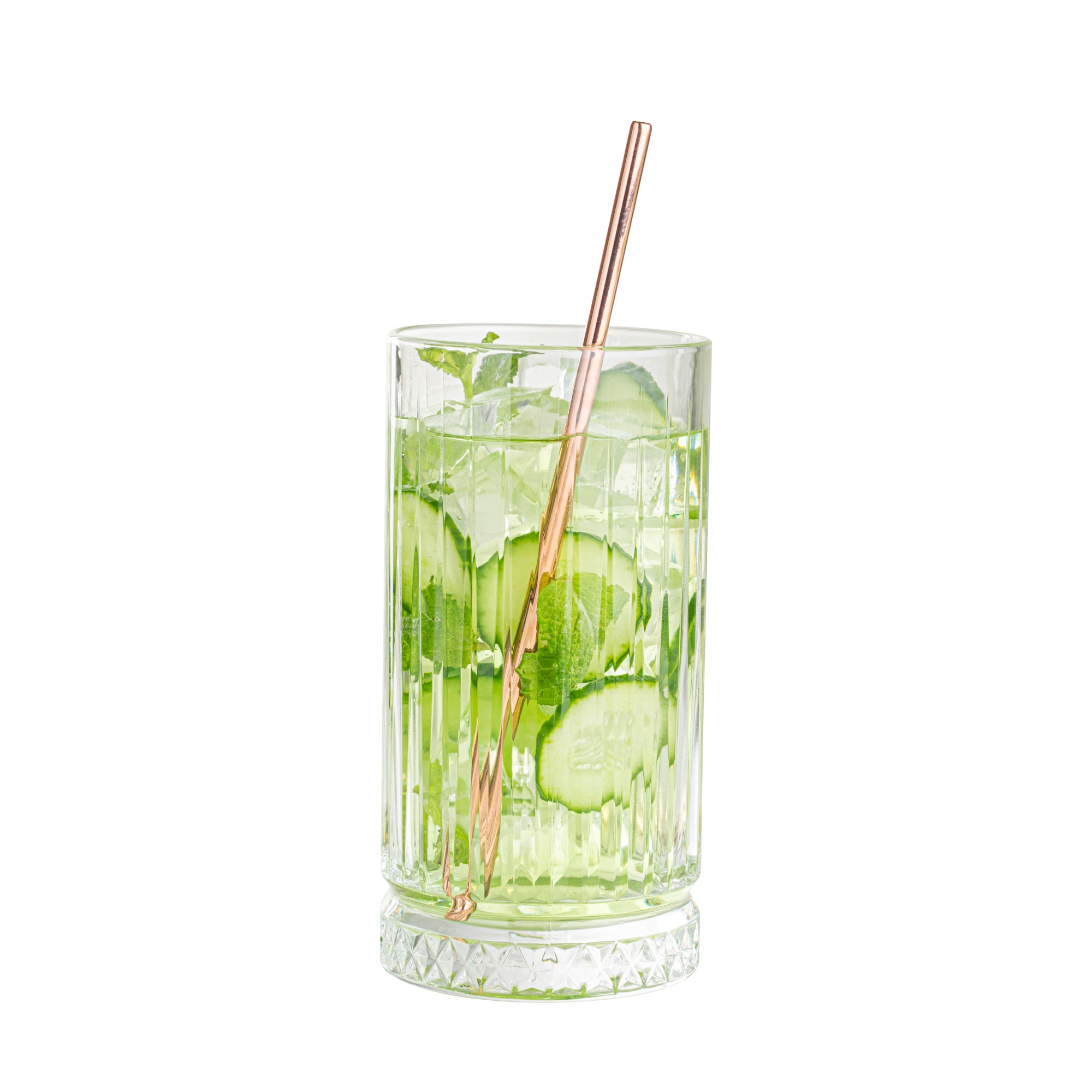 Eco-Friendly Copper Plated Stainless Steel Straws - 7.5 Inch Reusable Drinking Straws (2-Pack) - Perfect for Smoothies, Cocktails & Iced Coffee at Home or Cafe