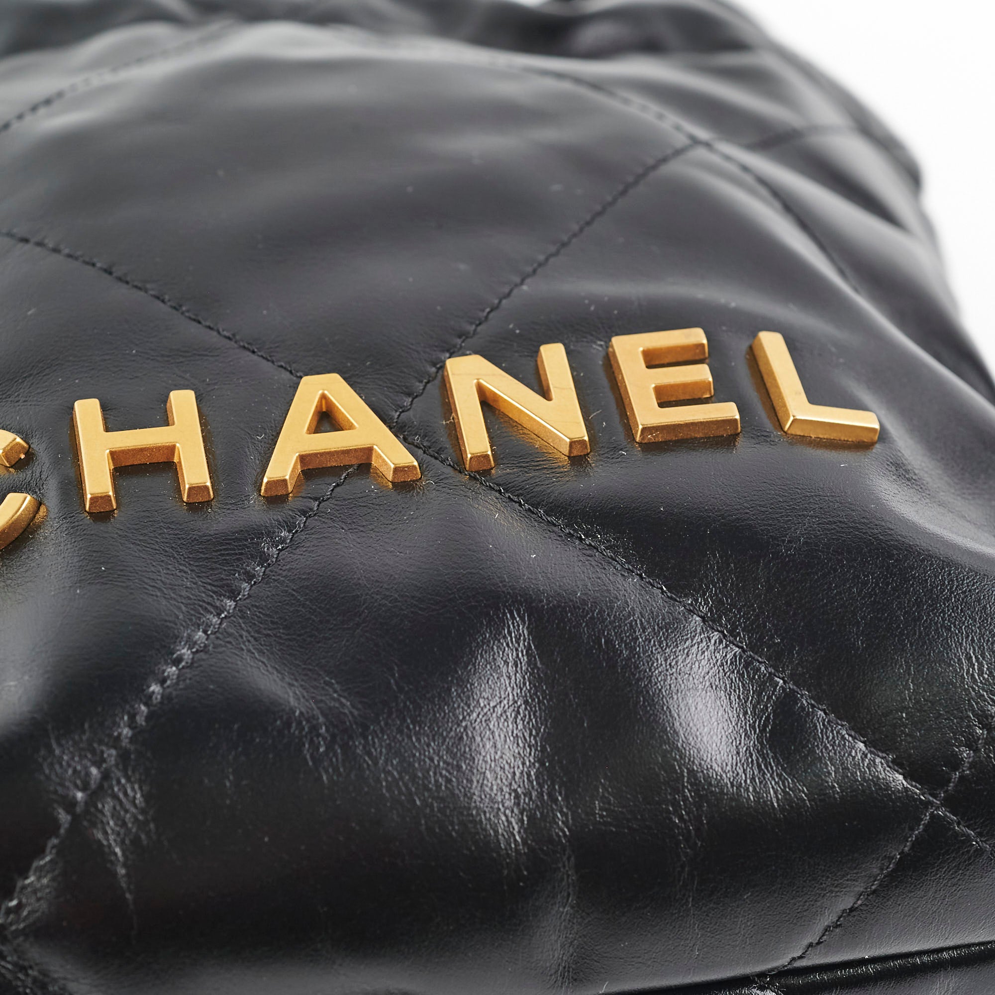 Chanel Mini 22 Handbag Black Leather Crossbody Bag for Women - Perfect for Date Night, Parties & Everyday Luxury