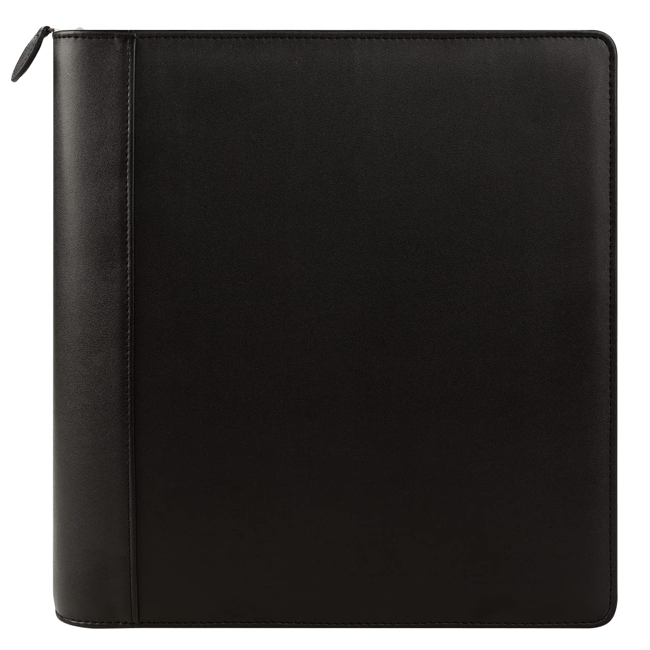FranklinCovey FC Basics Binder - Simulated Leather Zipper Binder (Monarch Size, Black) - Professional Organizer for Business Meetings, School & Office Documents