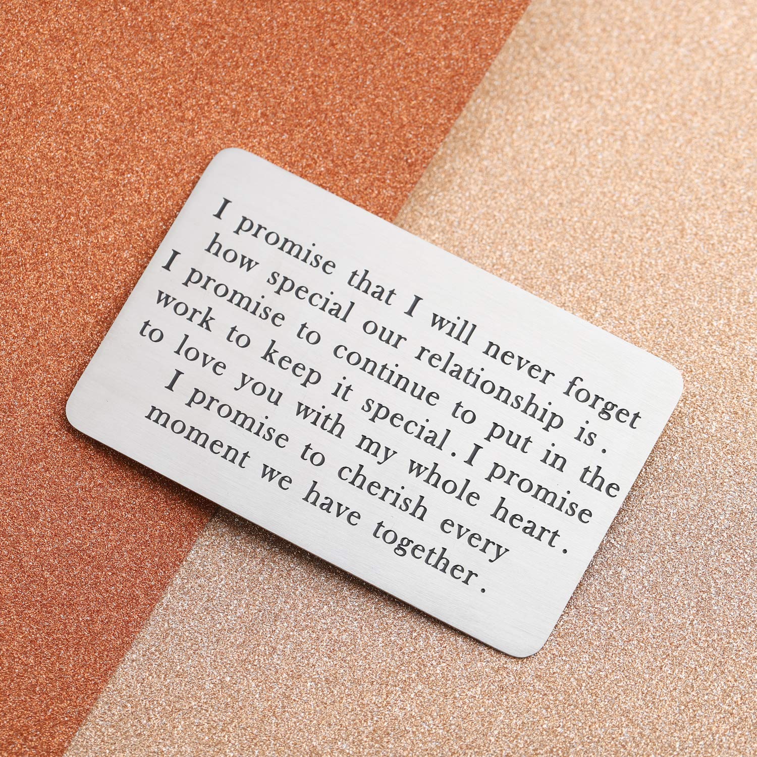 Personalized Engraved Wallet Insert for Boyfriend & Husband - Romantic Love Note Card Gift - Perfect for Anniversaries, Valentine's Day & Special Occasions