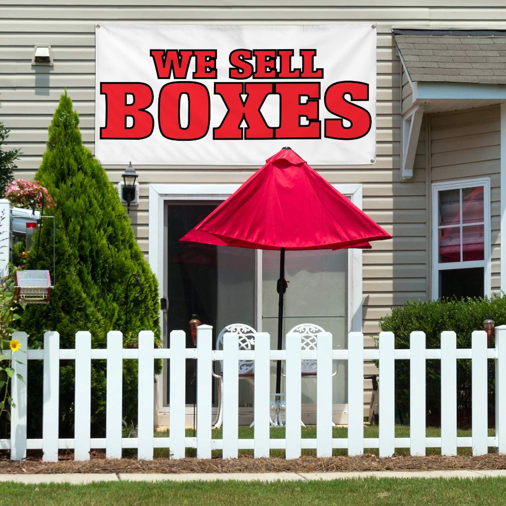 Durable 48x96 Inches Vinyl Banner with 8 Grommets - Weatherproof Outdoor Business & Yard Signs - Multiple Sizes Available for Commercial & Industrial Use - Perfect for Storefronts, Events, and Construction Sites